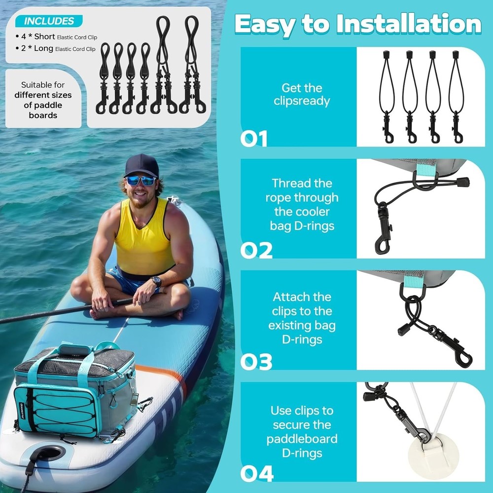Paddle Board Cooler, Waterproof SUP Cooler Durable PVC Material,Paddle Board Bag