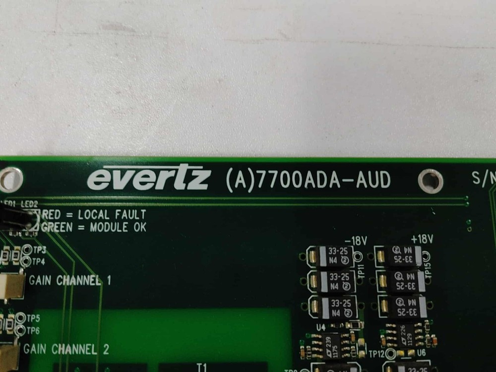 Evertz 7700ADA-AUD Balanced Analog Audio Distribution Amplifier