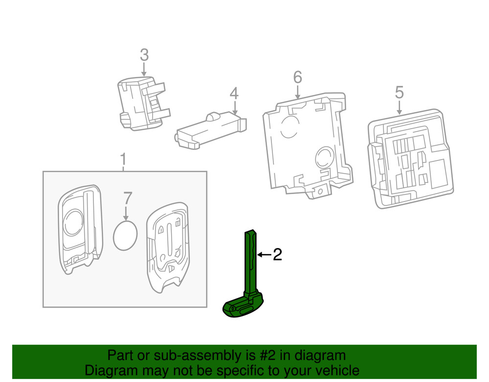 Genuine GM Vehicle Key 13510389