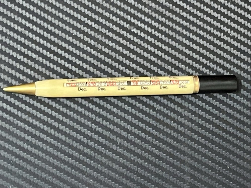 Vintage Mechanical Pencil Fraction Decimal