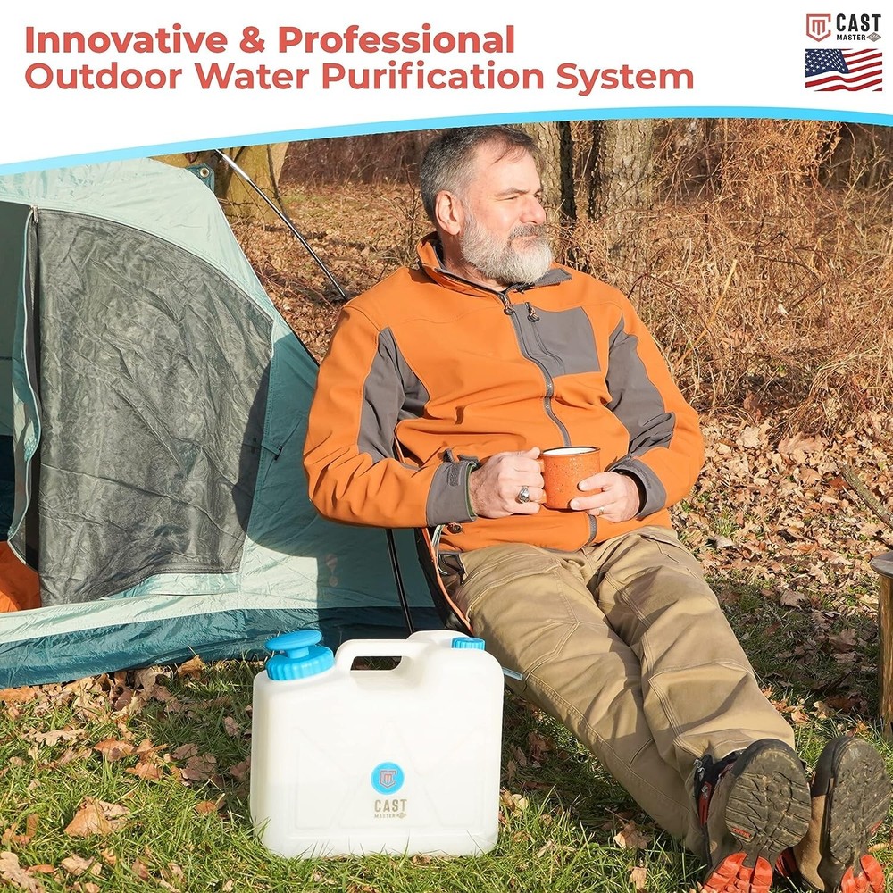 Cast Master Elite Jerrycan Vesi Portable Jerry Can with Pump and Water Filter