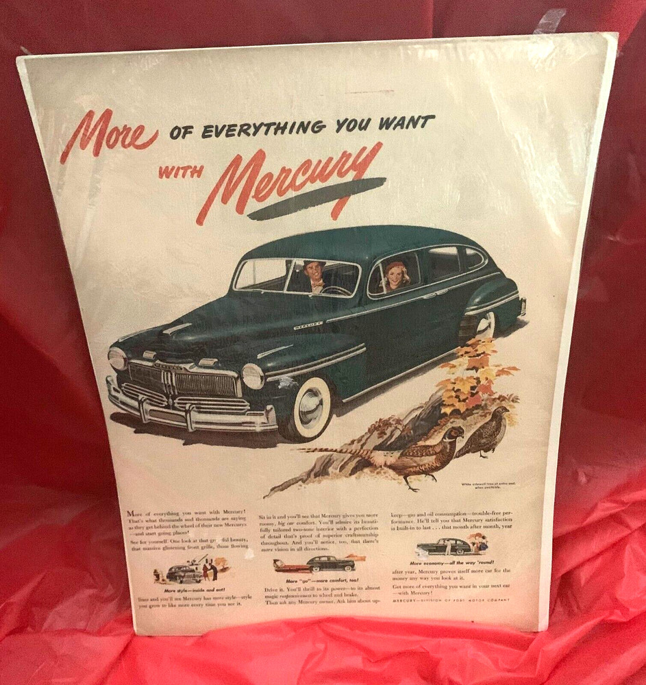 1947 Mercury - Original Cut-Out Advertisement / Ad / Article