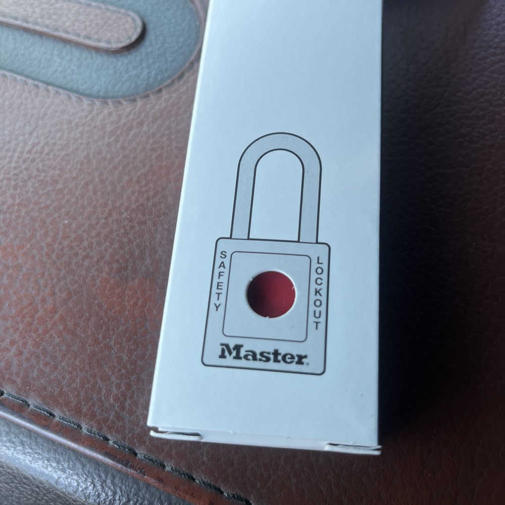 6 Master Lock 410Red Lockout Padlock Different Keys Non Conductive Thermoplastic