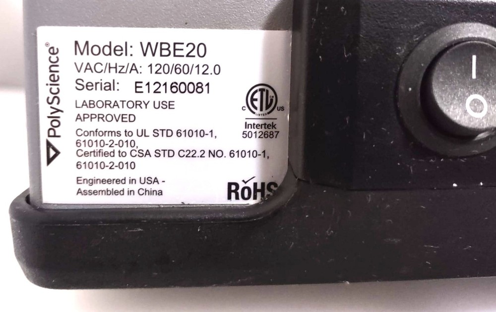 Cole-Parmer StableTemp Water Bath WBE20 PolyScience