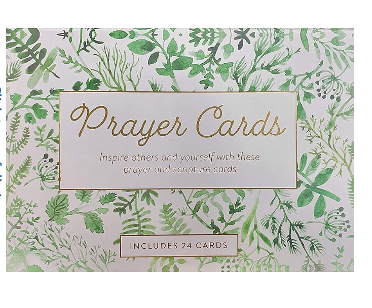 Eccolo Prayer Cards Botanic Floral Design includes 24 different flat