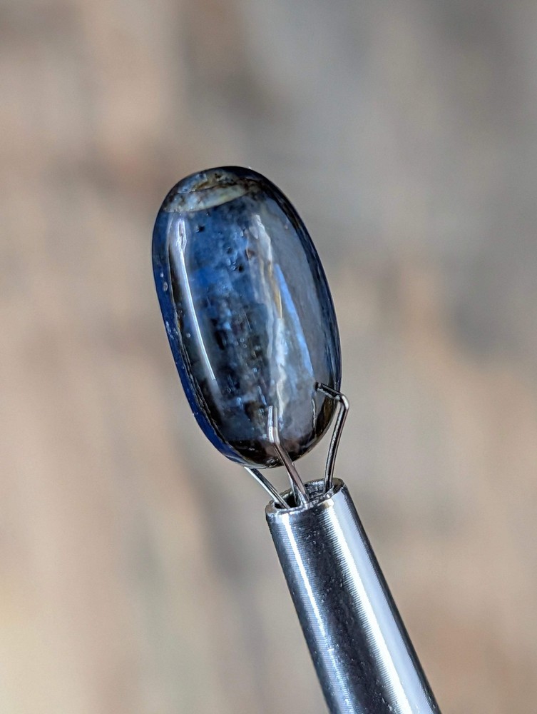 Kyanite Calibrated Cabochon | Deep Blue Flash