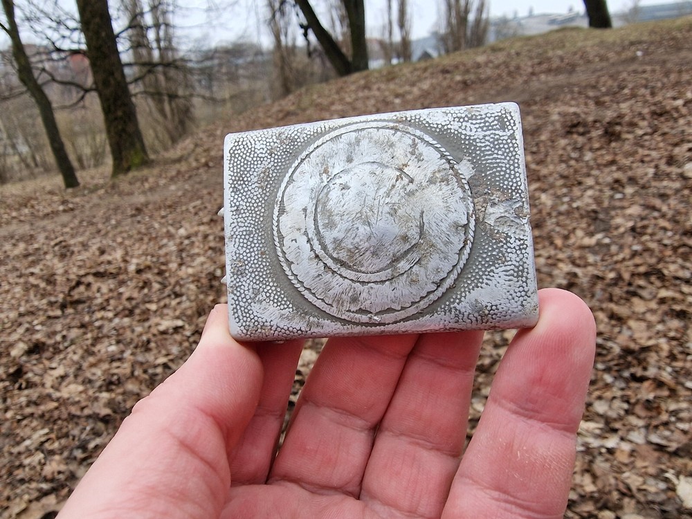 WW2 Original German Buckle Front Item Relic.