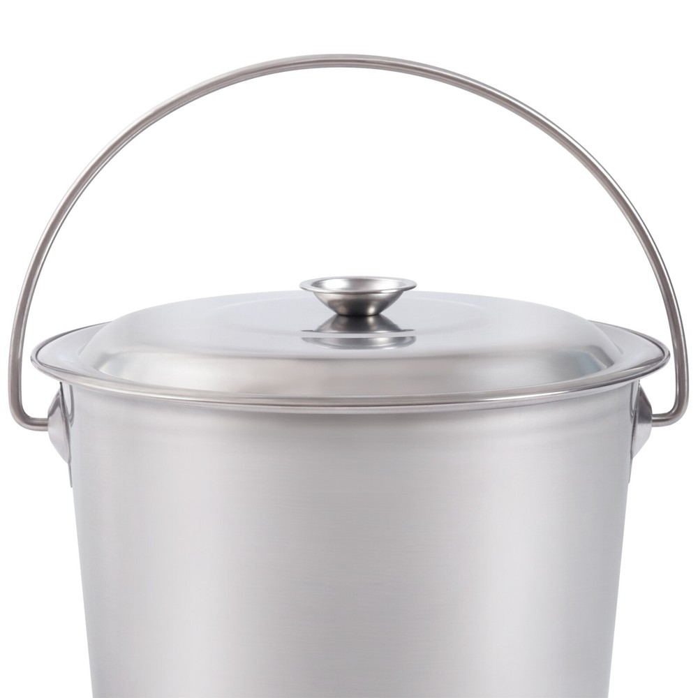 Stainless Steel Bucket with Lid – 8L Capacity, Durable & Versatile