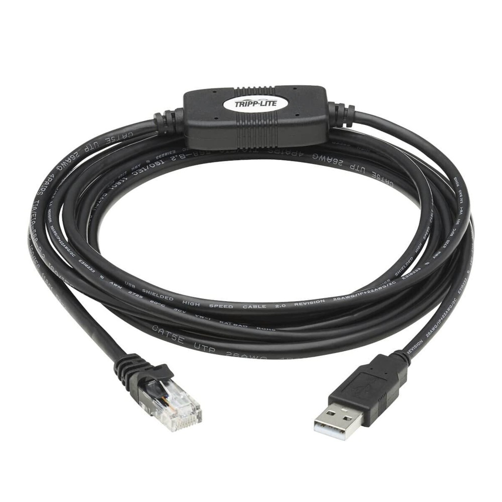 Tripp Lite USB-A to RJ45 Rollover Console Cable Cisco Compatible M/M 10ft CU88B7