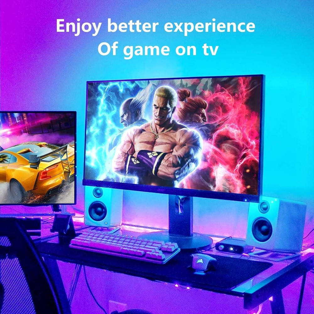 LED Strip Light Music Sync 16.4ft, USB Powered LED Light Strip with Remote
