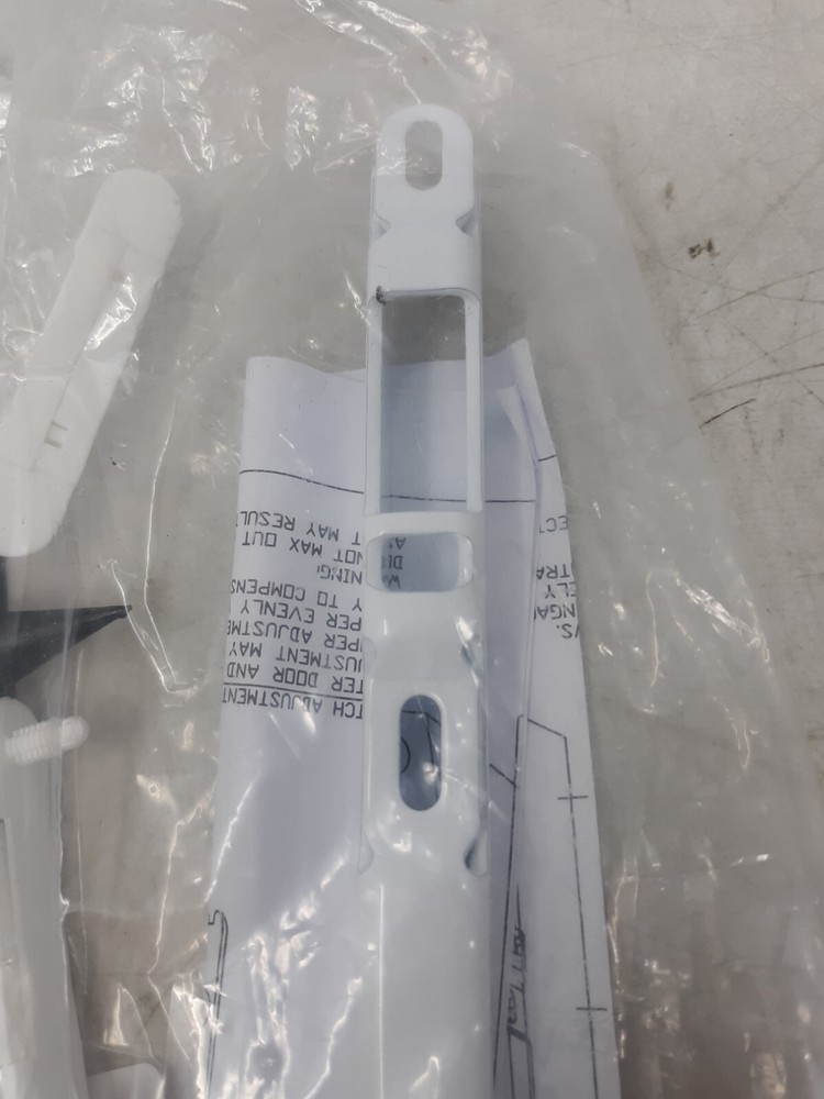 Multi-Point Lock Keeper Kit - White/Black, Replacement Hardware with Instruction