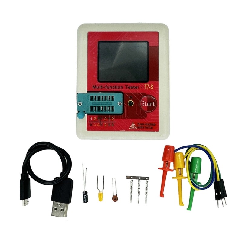 Diode Triode MOS/NPN Capacitor Resistor Transistors Transistors Tester Meter