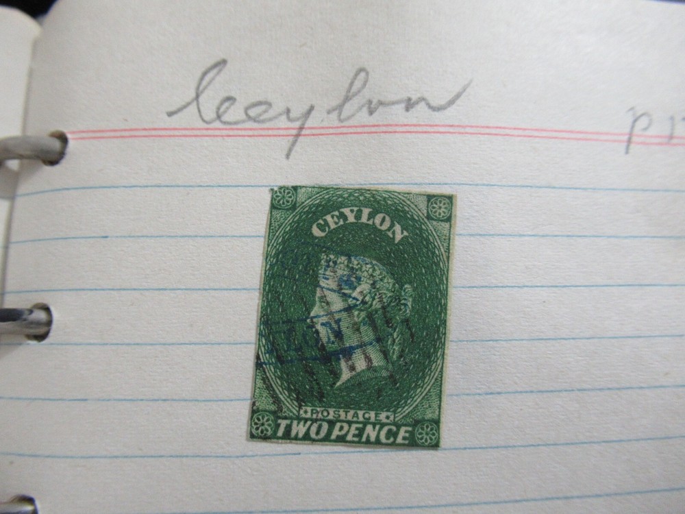 1857 Old Antique Stamp, CEYLON, 2 PENCE, SC#4