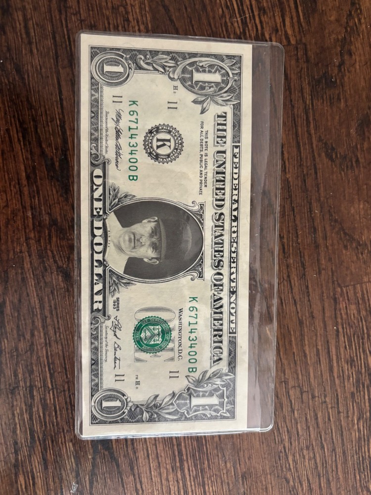 Vintage Nolan Ryan Dollar Bill