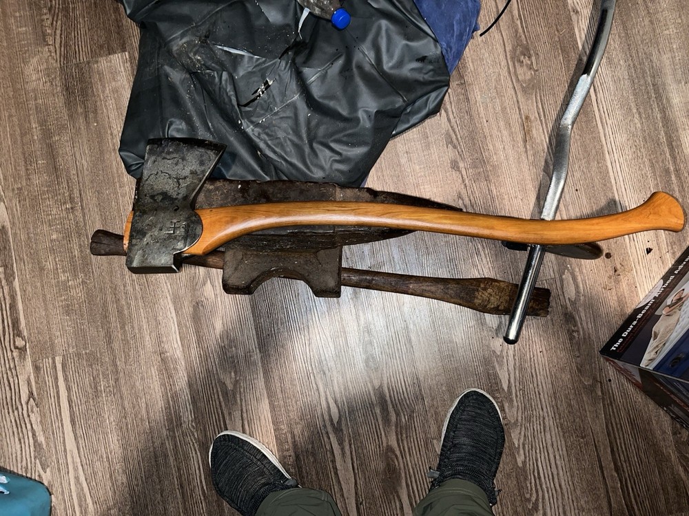 Liam Hoffman Blacksmithing farm axe