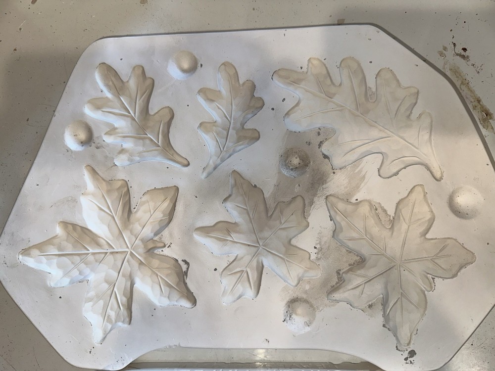 Clay Magic 3152 Oak And Maple Leaves Slip Mold 2009 Fall