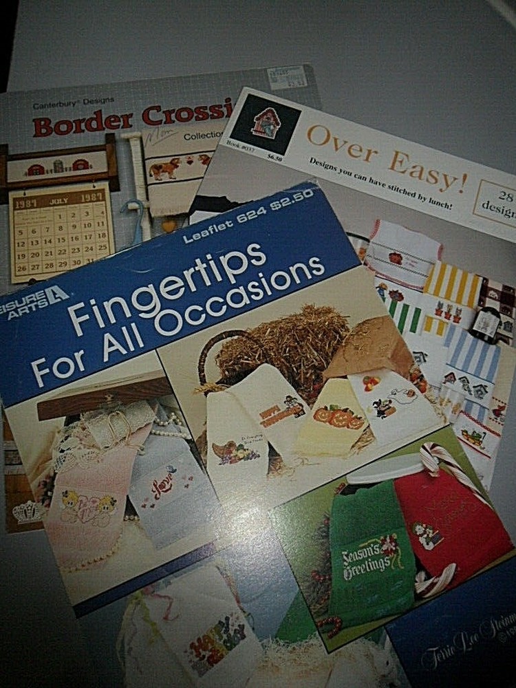 Leisure Arts Finger Tip Towel Cross Stitch Patterns