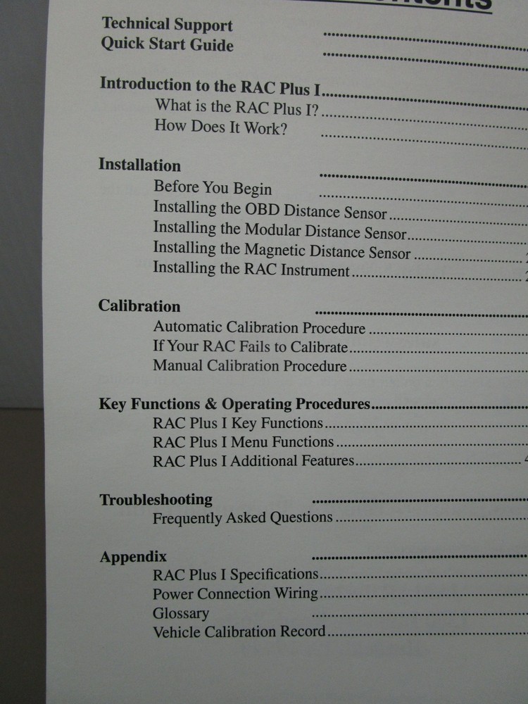 Jamar RAC Plus 1 DMI Users Manual