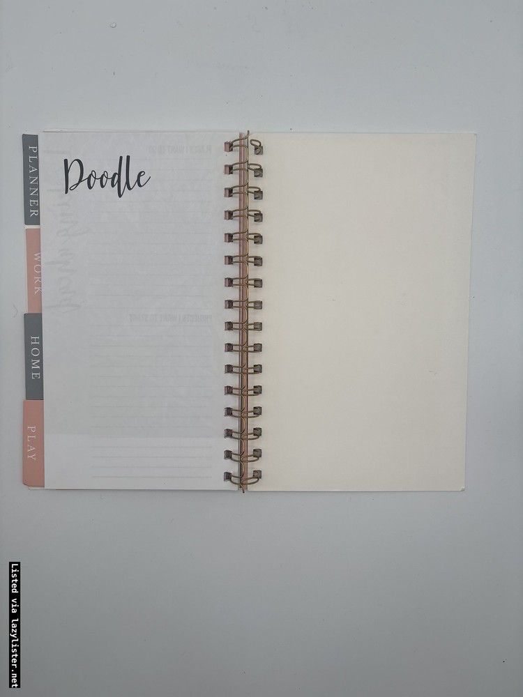 Work/Home/Play Spiral Bound Planner - Goal Setting & Reflection Notebook