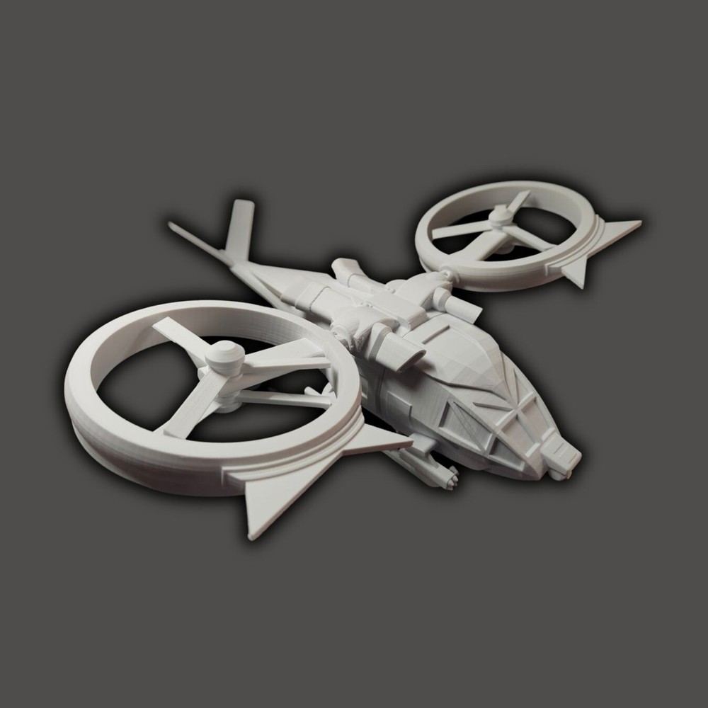 Samson Aerospatial Avatar Helicopter with interior 1:48 Scale DIY model kits