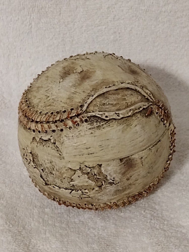 Softball decorative container For Storage, Holds, Keys, Coins Whatever. Nice