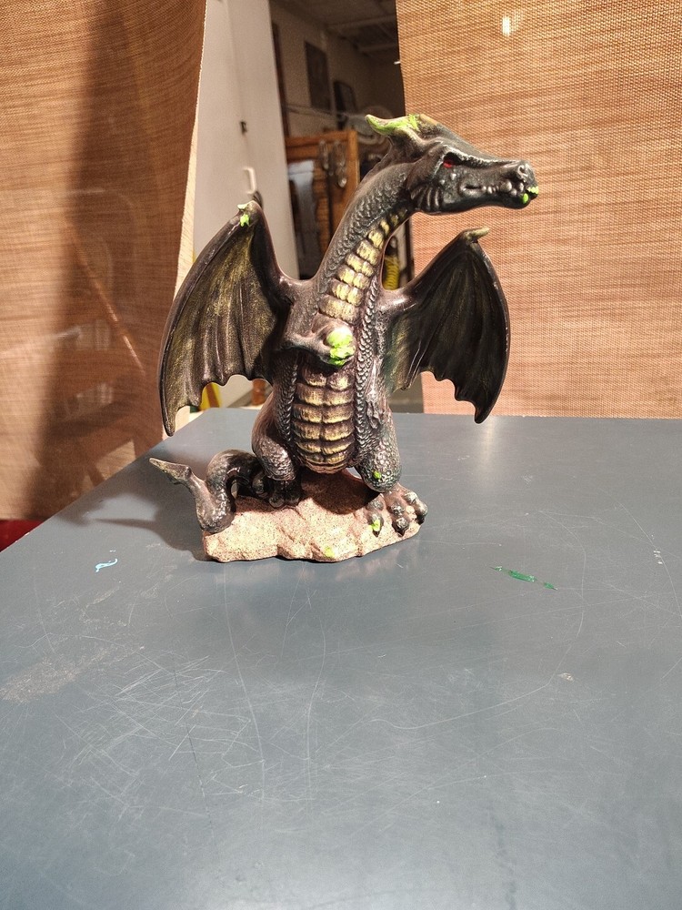 Dragon Ceramic Statue (Green In Color)
