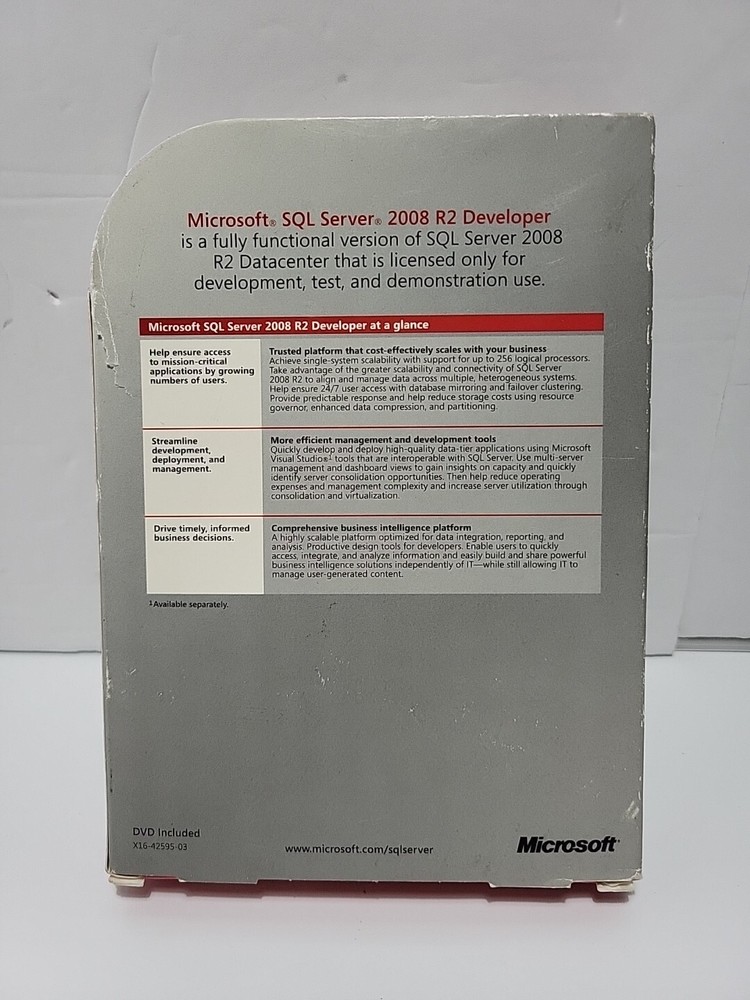 Microsoft SQL Server 2008 R2 Developer DVD x86 / x64