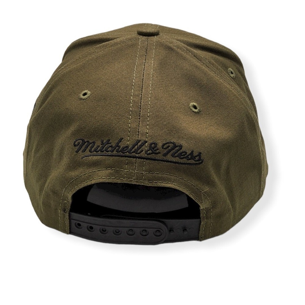 Mitchell & Ness San Antonio Spurs Power Olive Adjustable Snapback Hat Cap