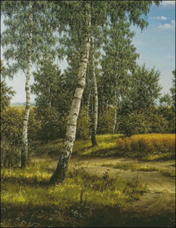 Road to Childhood - DIY Counted Cross Stitch Pattern Needlework