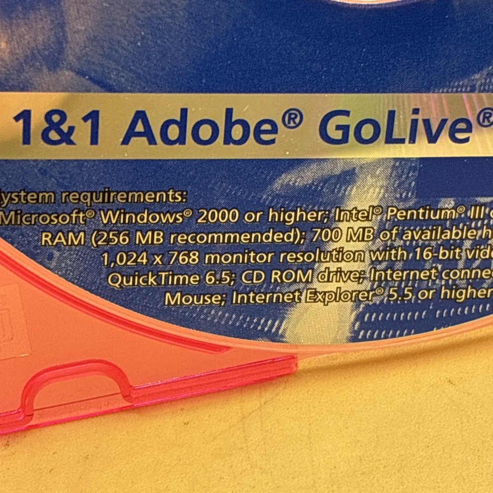 Adobe GoLive CS2 1 & 1 Adobe GoLive CS2 CD 2000