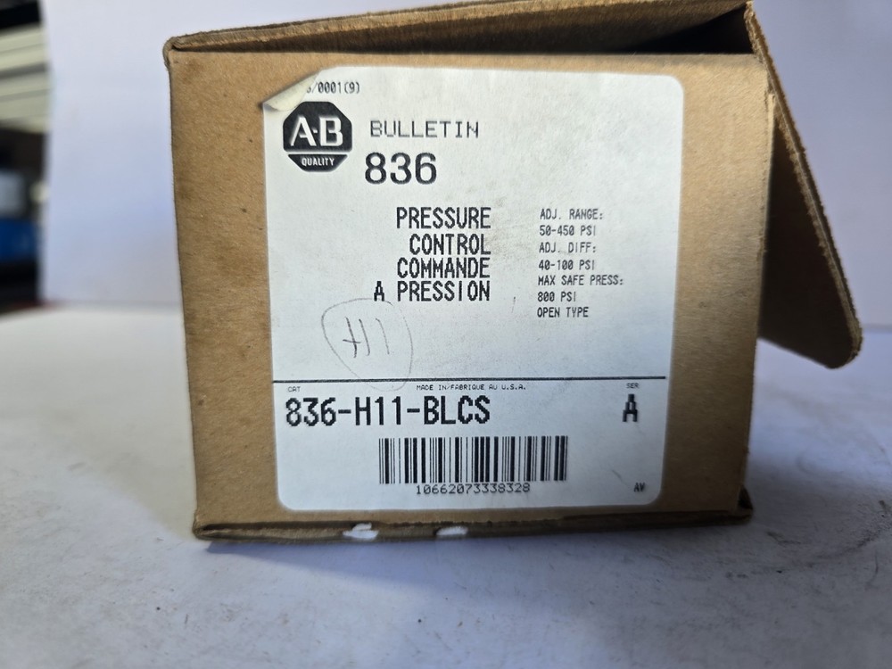 Allen-Bradley Bulletin 836 pressure control switch