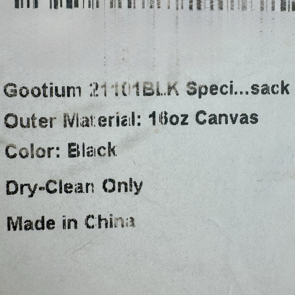 NWT Gootium Black Canvas Backpack Hiking Camping School
