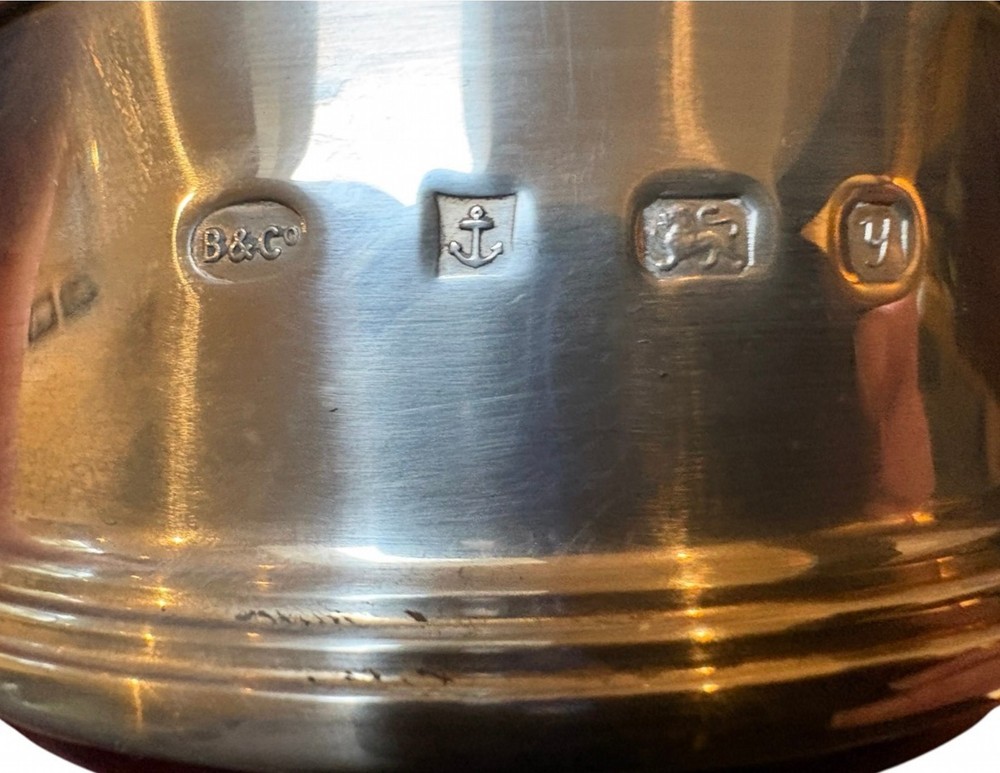 A Excellent Pair of Silver Wine Bottle Coasters