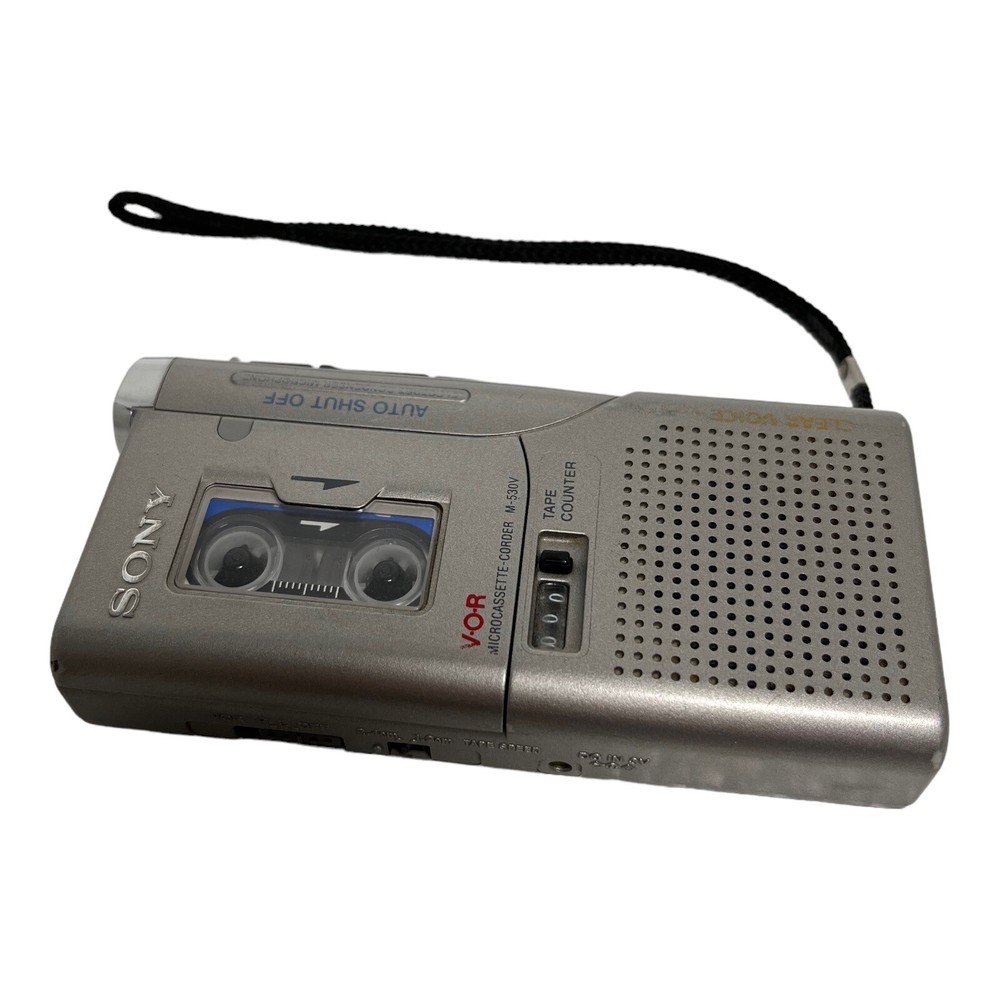 Sony M-530V Clear Voice Plus VOR Microcassette Corder Recorder - Untested