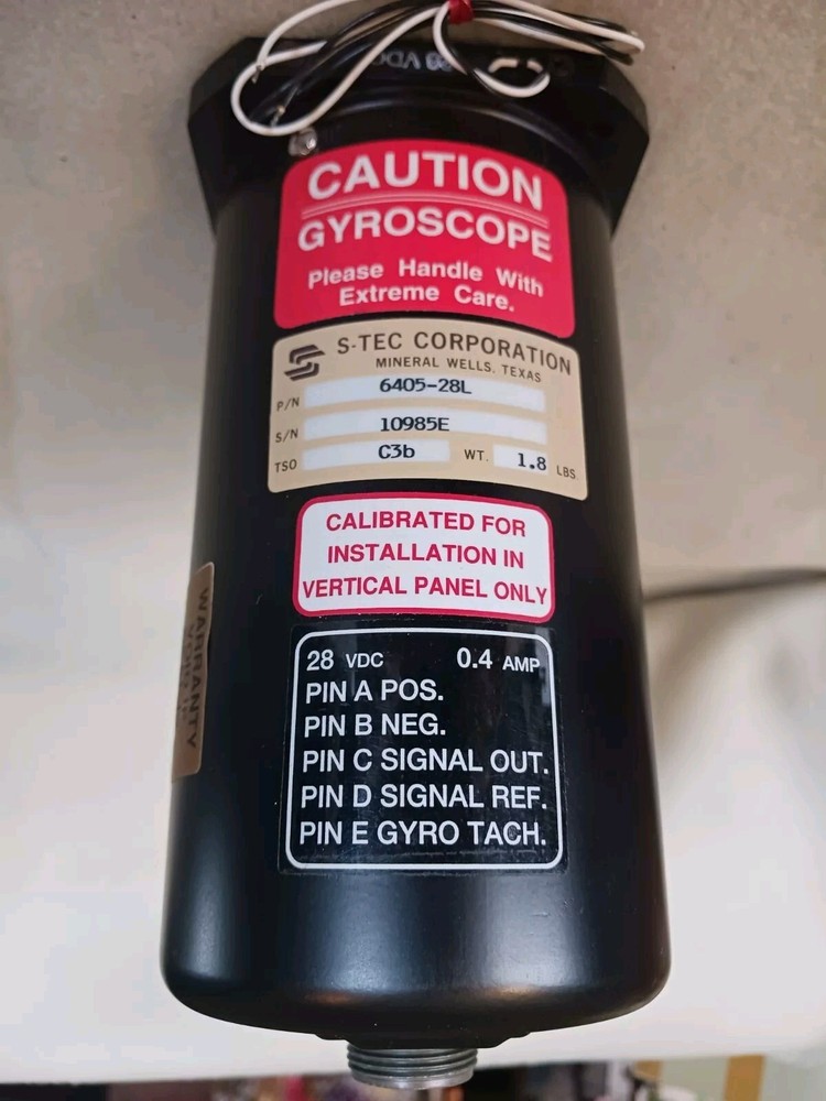 S-TEC 6405-28L Turn Coordinator Indicator (28 VDC)