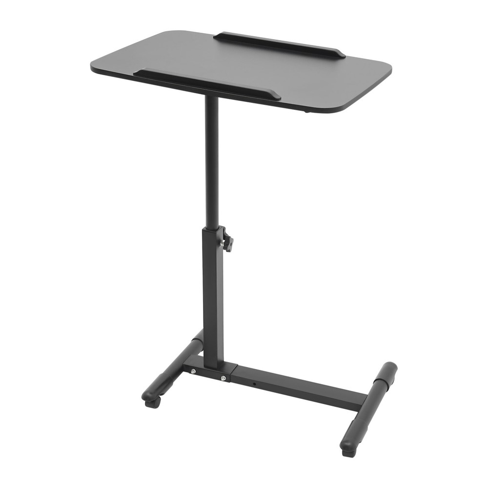 Adjustable Rolling Bedside Table with Wheels for Home and Office Use