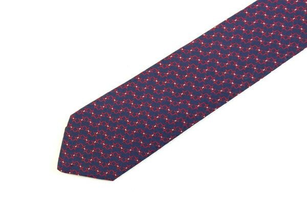 Hermes Tie Silk Twill 7CM Bee