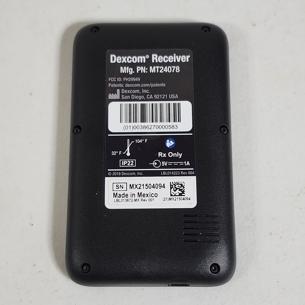 Dex Com G6 Digital Receiver - Black with Case