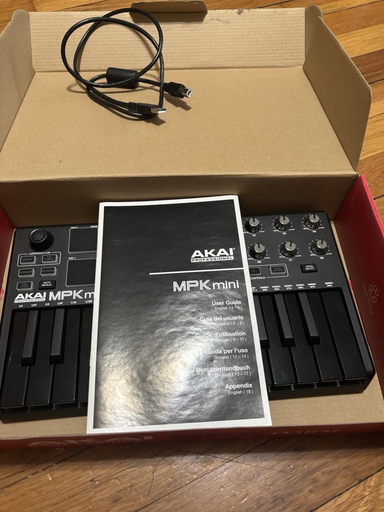 Akai MPK Mini Keyboard Controller Special Edition - Black on Black