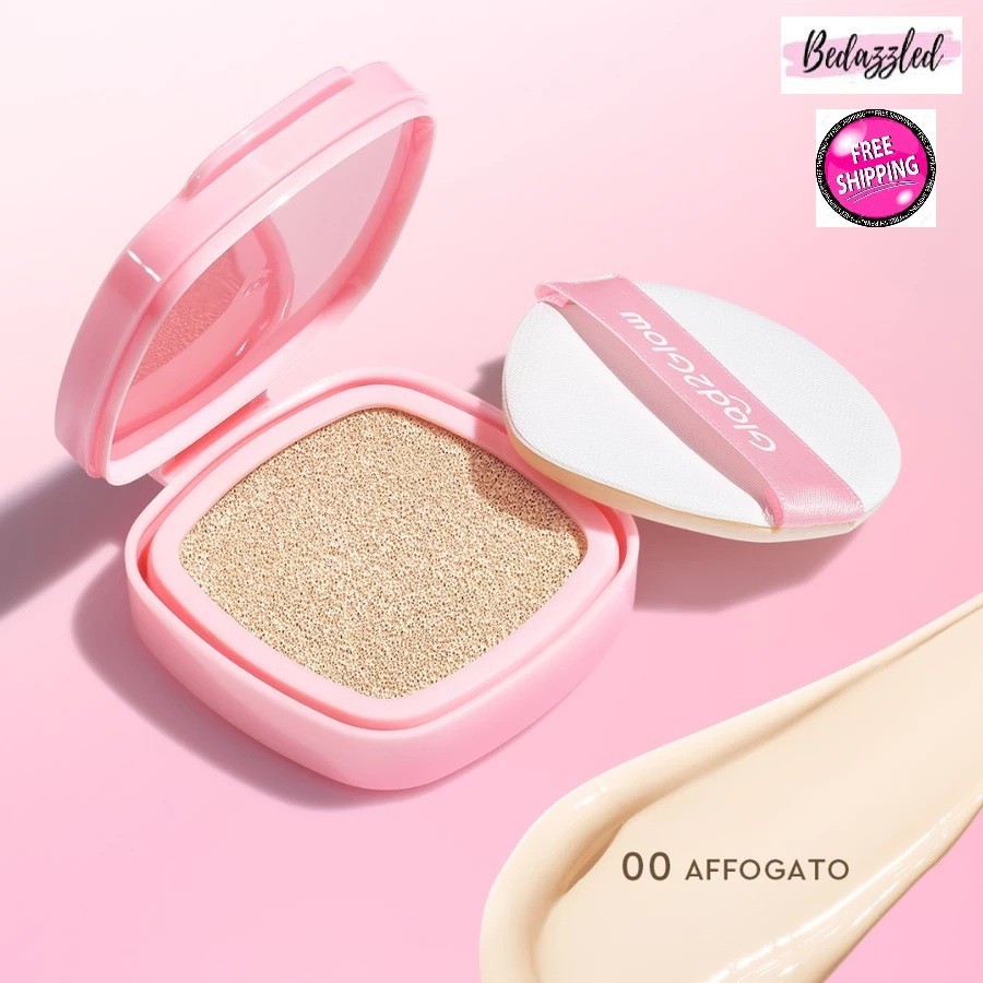 Glad2Glow Perfect Cover Cushion Foundation Full Coverage-FREE 1 REFILL