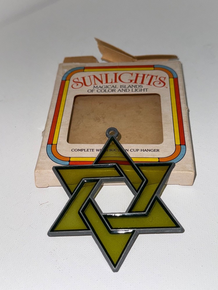 Vintage Sun Catcher L X2 Judaism