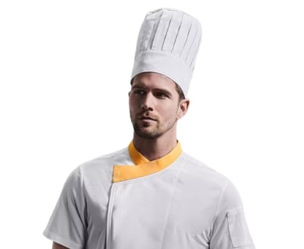 Tall Chef Hat Adjustable Elastic Baker Kitchen Cooking Grill BBQ Chef White