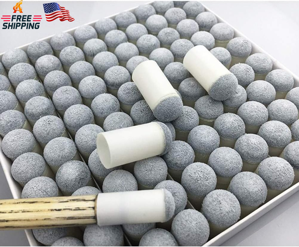 Pengxiaomei 40Pcs Slip on Pool Cue Tips Replacement Billiard Cue Tips 4 Sizes Sl