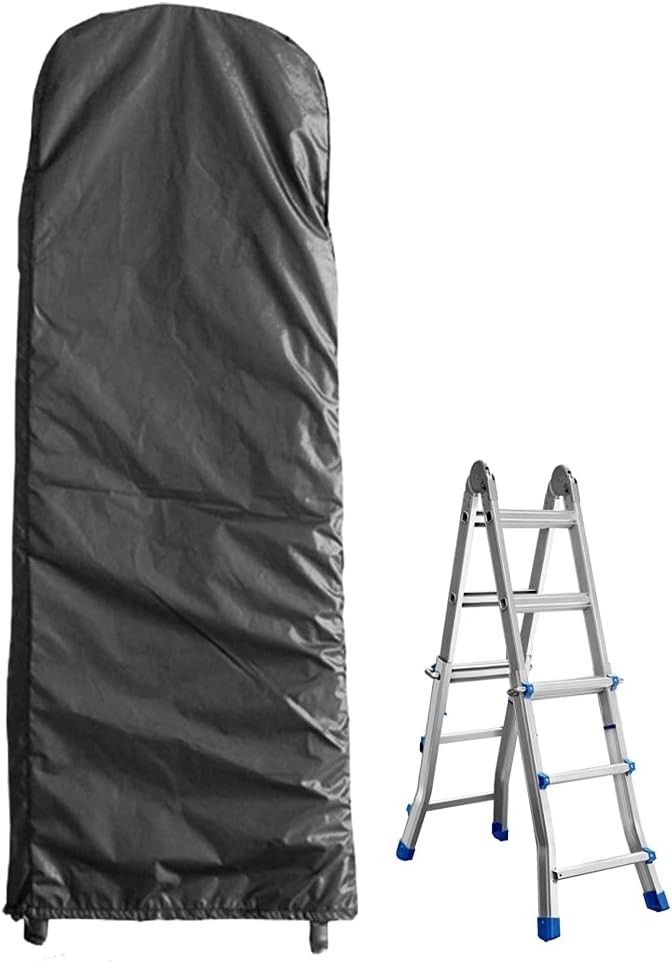 Folding Ladder Cover Dustproof & Waterproof Protector w/ Drawstring – Black