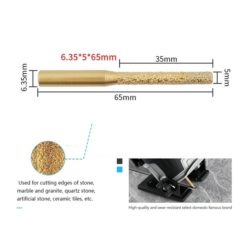 Edge Grinding Machine Replacement Router Bit 6.35*5*65mm Seaming Machine