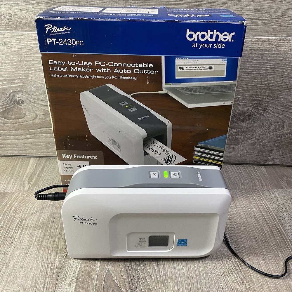 Brother P-Touch PT-2430PC Plug & Label Printer Professional Prints from PC🔥🔥🔥
