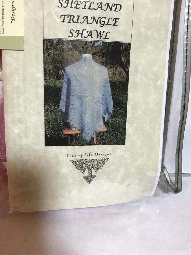 Tree of Life DESIGNS SHETLAND TRIANGLE SHAWL