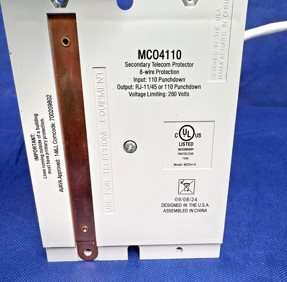 ✅SurgeGate MC04110 Secondary Telecom Surge Protector 8 Wire Protection