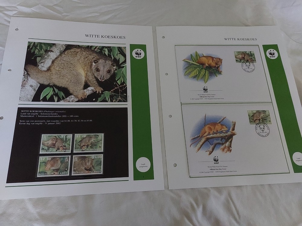 2002 WWF Solomon Islands Stamps