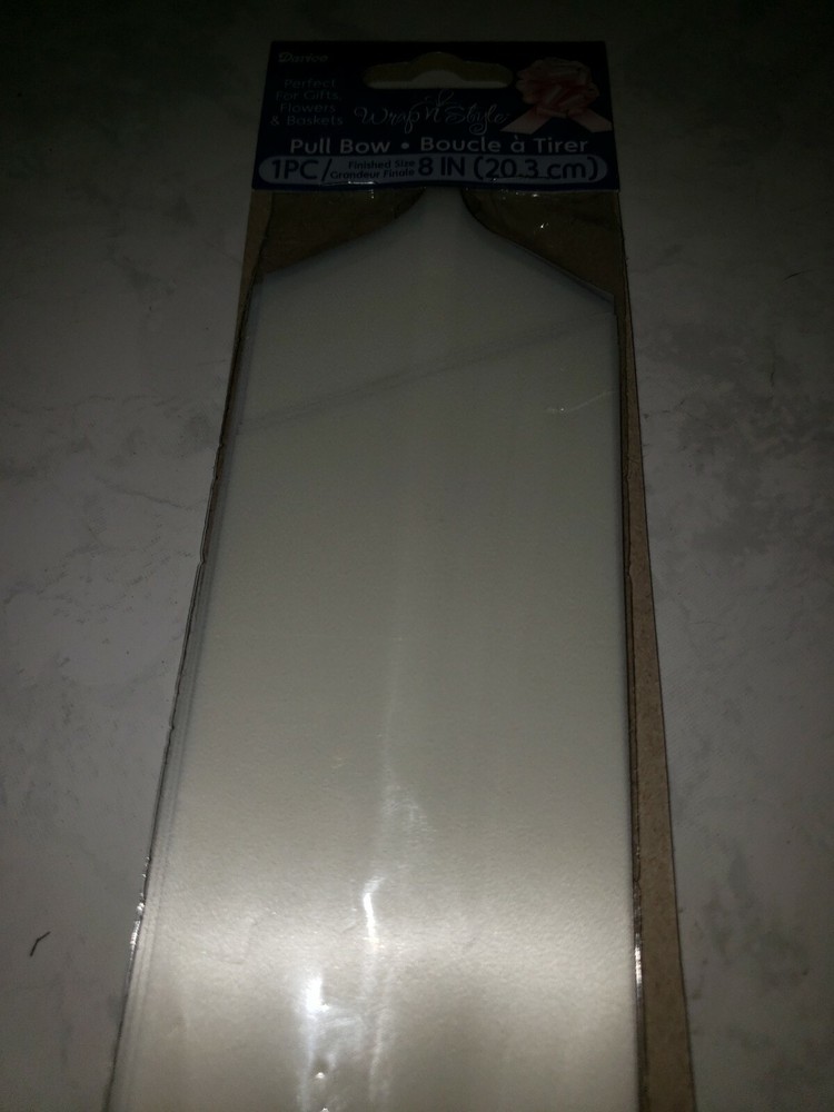 New white WEDDING 8" PULL Bow PEW BRIDAL DECORATION Reusable.